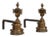 19th Century French Cast Iron Fire Dogs - A Pair For Sale