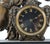 Metal Black Marble and Spelter Clock For Sale - Image 7 of 9