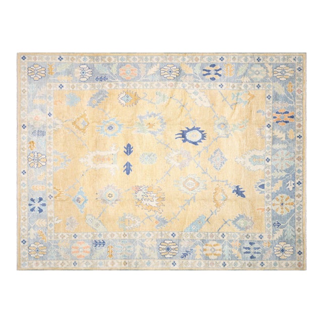 1960s Turkish Oushak Rug For Sale