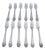 Silver Cake Forks with Trims and Shells on the Handles, Set of 12 For Sale