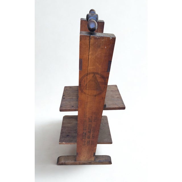 Art Deco Antique Standing Bookbinder’s Press — h.c. Hilf Cigar Co. Wood For Sale - Image 3 of 12