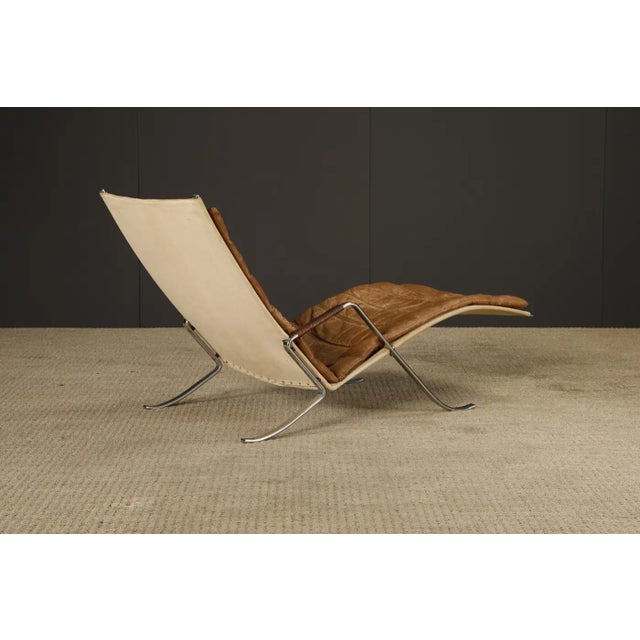 1960s Original Fk-87 Grasshopper Chaise by Fabricius & Kastholm for Alfred Kill, 1960s For Sale - Image 5 of 18