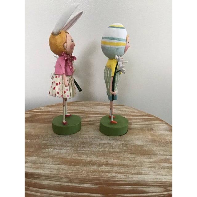 Figurative Hand Painted Figurines by Lori Mitchell for Esc Set of Two For Sale - Image 3 of 6