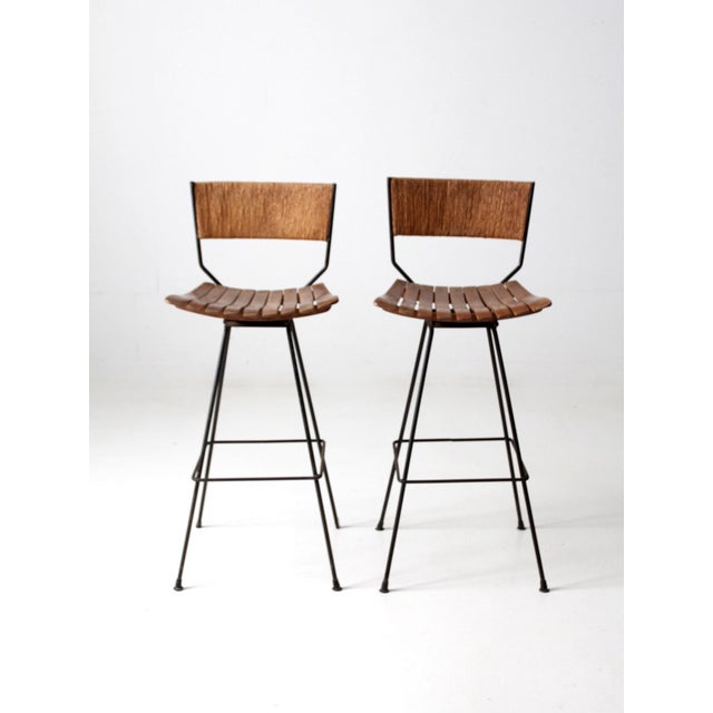 Mid-Century Stools Pair For Sale - Image 17 of 17