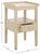Contemporary Araminta 1 Drawer Accent Table in Sand For Sale - Image 3 of 10