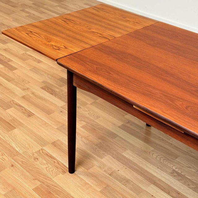 Vintage Danish Dining Table in Teak, 1950s For Sale - Image 3 of 11