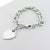 Vintage Tiffany & Co Sterling Silver Cable Link Bracelet With Heart Tag / Charm For Sale In Philadelphia - Image 6 of 11