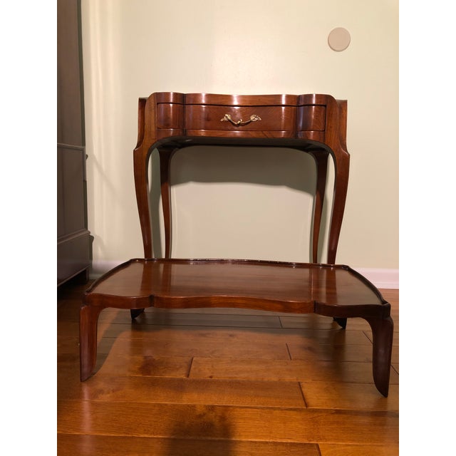 Louis XV Cherry serving table. Circa late 19th century great condition with French polish.