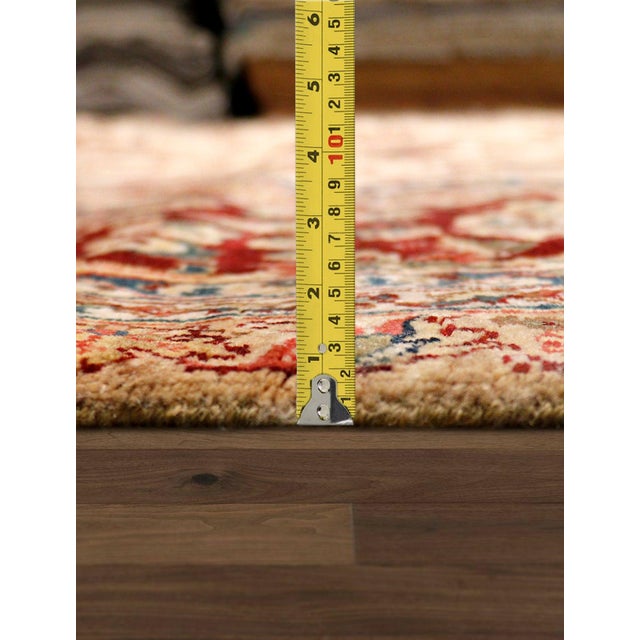 Pasargad Home Agra Ivory Wool Area Rug, 6' 2'' X 9' 3'' For Sale In New York - Image 6 of 7