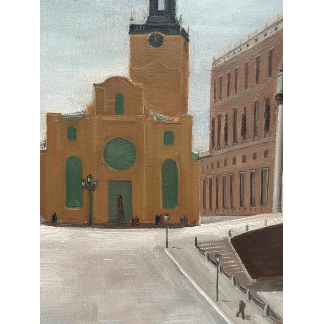 Stig Granzow, Slottbacken, 1950s, Oil on Canvas, Framed For Sale - Image 8 of 17