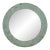 Handcrafted 32.875 In. Round Copper Collage Art Wall Mirror For Sale