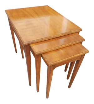 Heritage Furniture Fruitwood Nesting Tables - Set of 3
