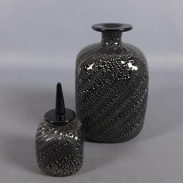 Glass Modern Murano Glass Bottle from Seguso Archimede, 1950s For Sale - Image 7 of 12
