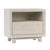 Classic contemporary white wash wood single drawer nightstand. Open shelving area above drawer for added storage /...