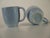 Mid 20th Century Light Blue Coffee Cups Mugs Vintage Pfaltzgraff - Set of 2 For Sale - Image 6 of 10
