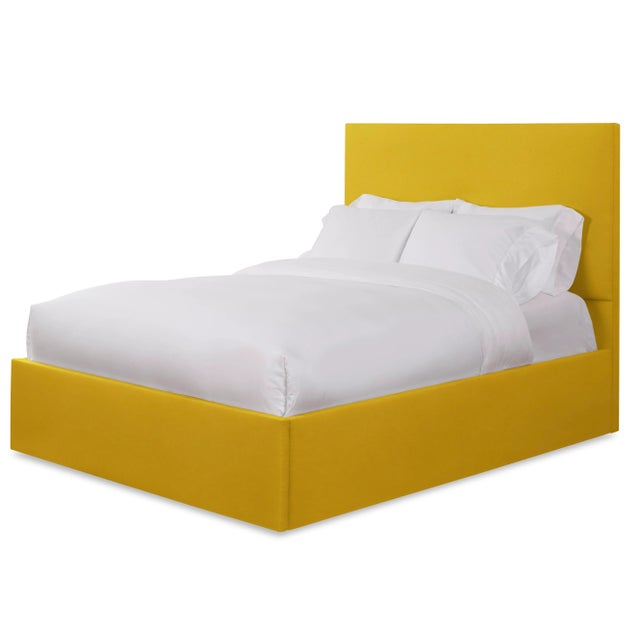 This listing includes the entire bedframe, including the headboard, rails, and footboard. From Chairish's line of bespoke...