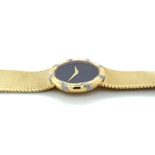 Piaget Vintage Piaget, 18 Karat Yellow and White Gold and Diamond Watch For Sale - Image 4 of 7