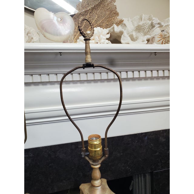 1950s 1950s Neo Classical Style Metal Indoor Lamps in the Style of Roman Columns For Sale - Image 5 of 11