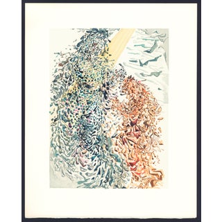 1963 Dalí Divine Comedy Engraving Paradis Chant 14 "Poussière D'Âmes" (Dust of Souls) For Sale