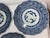 Antique Blue and White Plates - Set of 11 - Scalloped Edge - 8.25" Round - End Edo or Beginning Meiji Period For Sale - Image 11 of 18