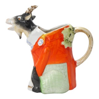 Schaffer & Vater Seated Billy Goat Creamer Germany 1920s For Sale