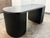 Wood Mermelada Estudio for Cb2 Reid Oval Black Wood Storage Desk For Sale - Image 7 of 12