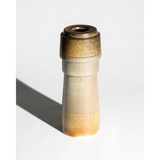 2000 - 2009 Salt-Fired Chamotte Porcelain Vase by Martin Schlotz, Germany, 2005 For Sale - Image 5 of 10