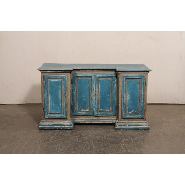 Wood 19th Centruy Italian Reverse Breakfront Credenza For Sale - Image 7 of 12