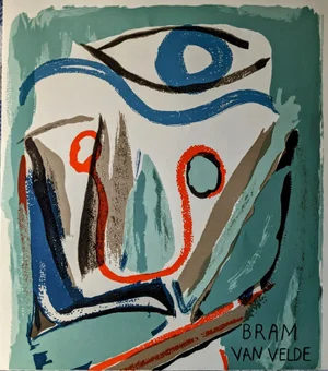Bram Van Velde, Abstraction, Original Lithograph, 1952