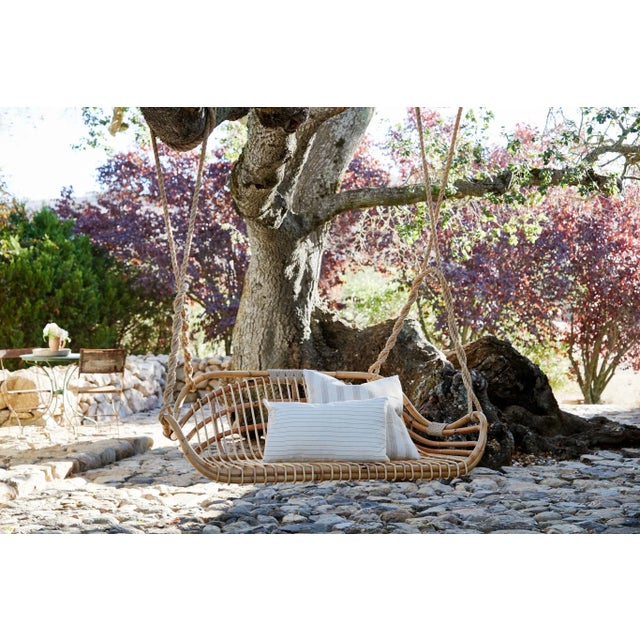 Rattan hanging bench clearance