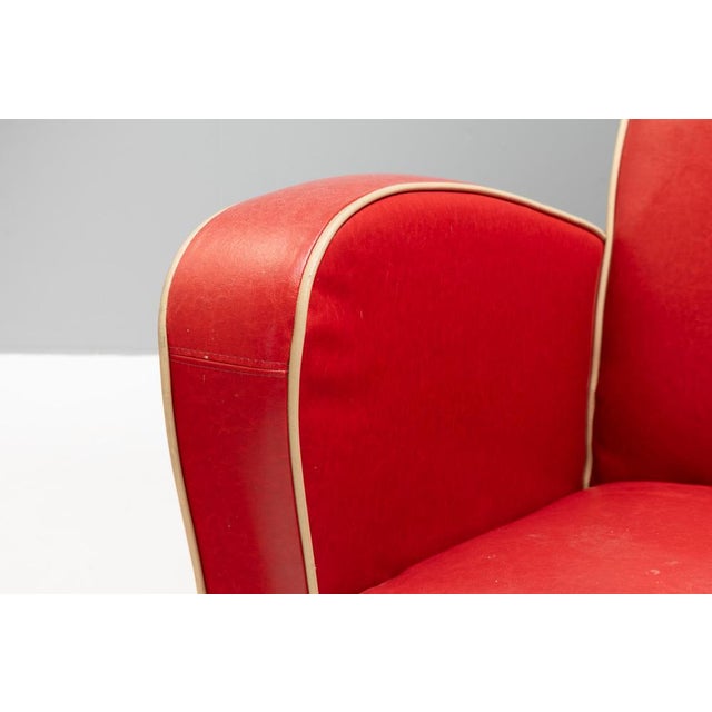 1980s Vintage Art Deco Style Club Chair, 1980s For Sale - Image 5 of 8