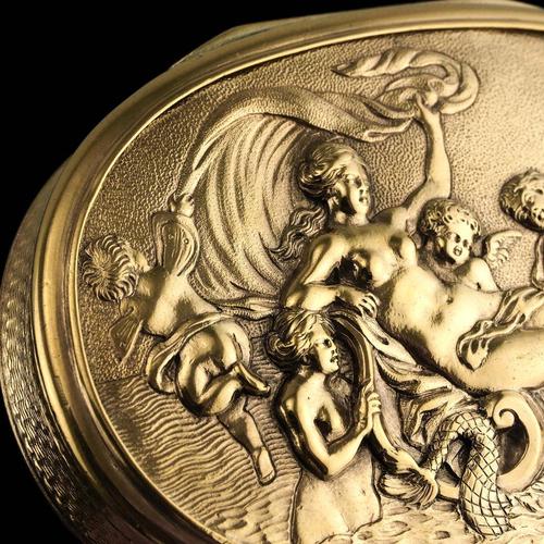 Antique Georgian Silver Gilt Snuff Box with Scene of Venus, London, 1810s For Sale - Image 17 of 18