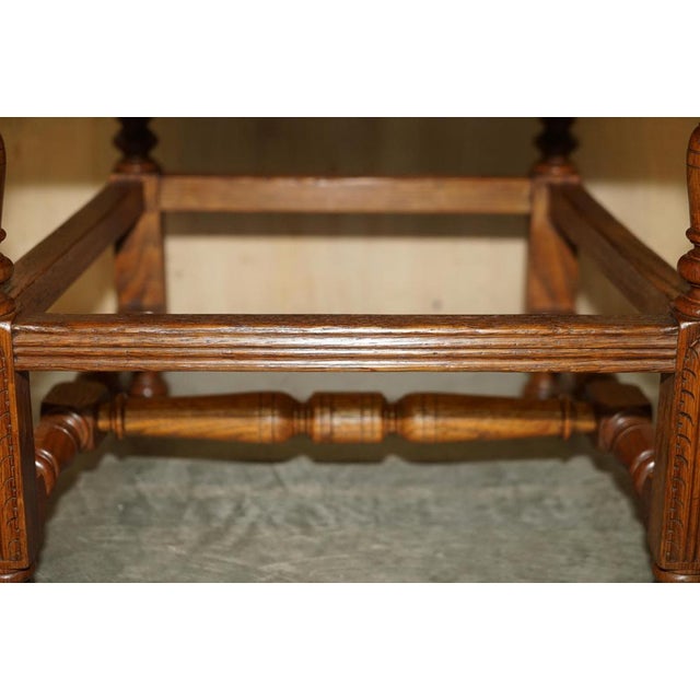 Antique Victorian Green Desk Chair from Edward & Roberts For Sale - Image 14 of 18