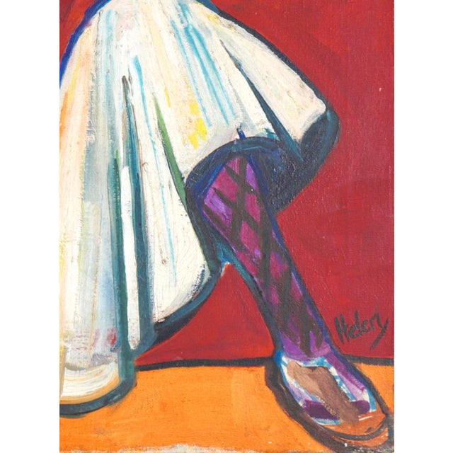 This mid-late 20th century oil on canvas work by distinguished Chicago artist and architect Helen Taylor Sheats...