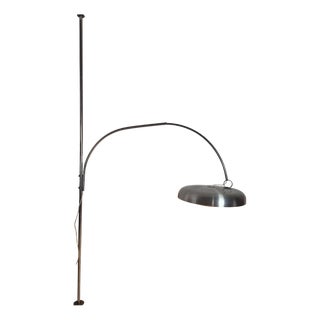 Metal Arc Floor Lamp attributed to Pirro Cuniberti for Sirrah, 1970s For Sale