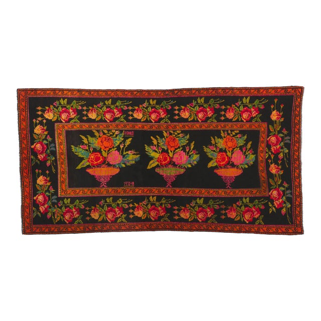 Early 20th Century Antique Caucasian Karabakh Rug, 04'03 X 08'03 For Sale