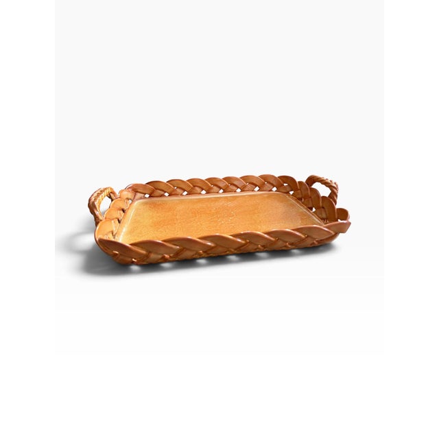 Italian Vintage Primo’Gi Decorative Serving Tray | Italian Design | Copper Tone For Sale - Image 3 of 6