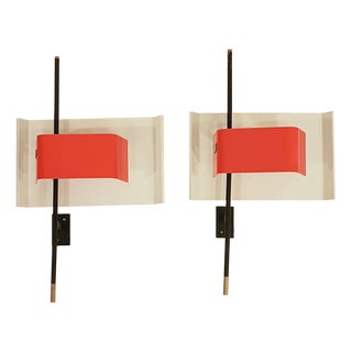 Mod. 2020 Wall Lights by Bruno Gatta for Stilnovo, 1955, Set of 2 For Sale