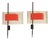 Mod. 2020 Wall Lights by Bruno Gatta for Stilnovo, 1955, Set of 2 For Sale