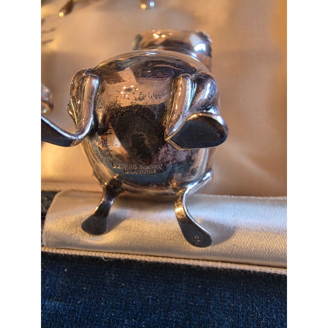 1930s 1937 10 Sterling Silver Condiment Set with box - 11 pcs For Sale - Image 5 of 12