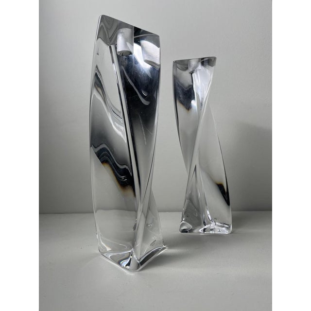 Crystal Kosta Boda Candleholders, 1980s, Set of 2 For Sale - Image 15 of 18