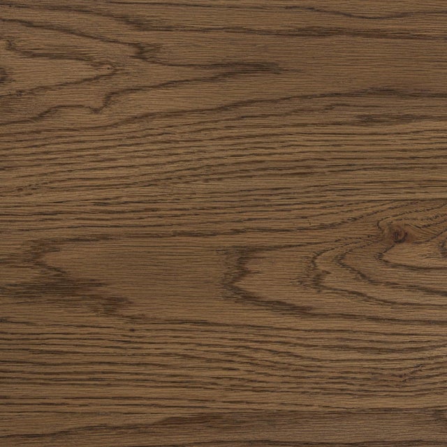 Brown Modern Farmhouse Rounded Oak Nightstand For Sale - Image 8 of 8