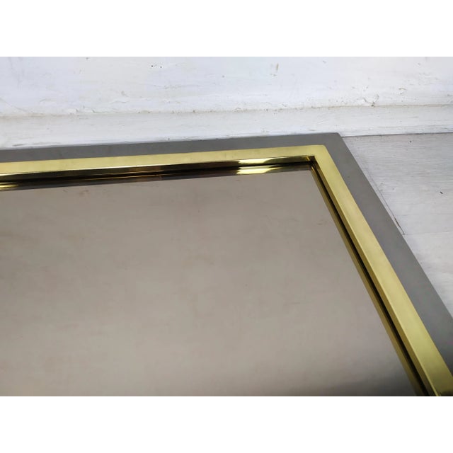 Vintage Brass Mirror, 1970s For Sale - Image 9 of 15