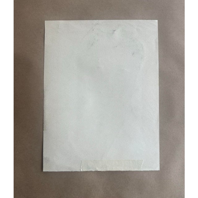 Portraiture Vintage Hand-Drawn Portrait Charcoal/Pencil For Sale - Image 3 of 3