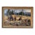 2006 Brian A. Grimm (B. 1968) “Watchful Eye” Original Wildlife Impressionist Oil on Masonite Painting – Rustic Wood Framed For Sale