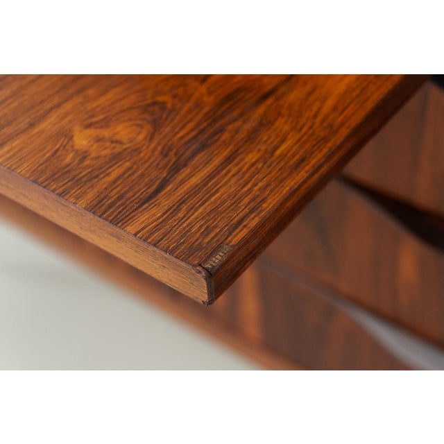 Modern Danish Rosewood Secretary Desk attributed to Erling Torvits, 1960s For Sale - Image 13 of 18