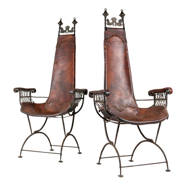 Set of Trône Armchairs by Sido & François Thévenin, 1990s For Sale