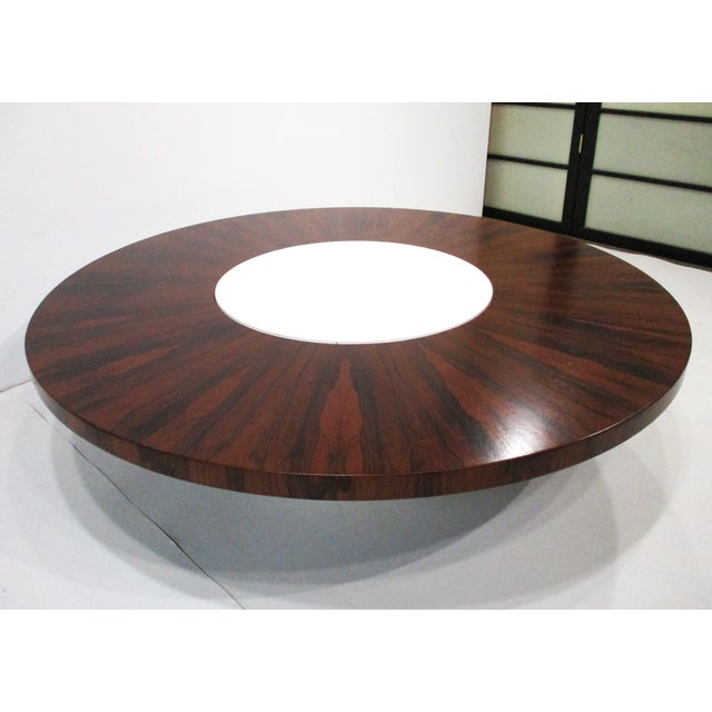 Rare Milo Baughman Rosewood Lazy Susan Coffee Table for Thayer Coggin For Sale - Image 13 of 13