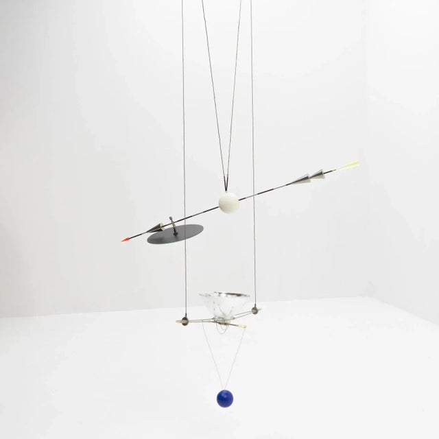 Ilo Ilu Light Sculpture by Ingo Maurer, 1980s, in Very Good conditions. Designed 1980 to 1989 This piece has an...