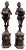 Large Bronze Elizabethan Page Boy Fountain Statues, 20th Century, Set of 2 For Sale